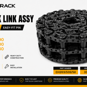 Track Link Assy 50 Link with Easy-Fit Pin for JCB JS290 JS300 JS330 excavators by MAQ TRACK